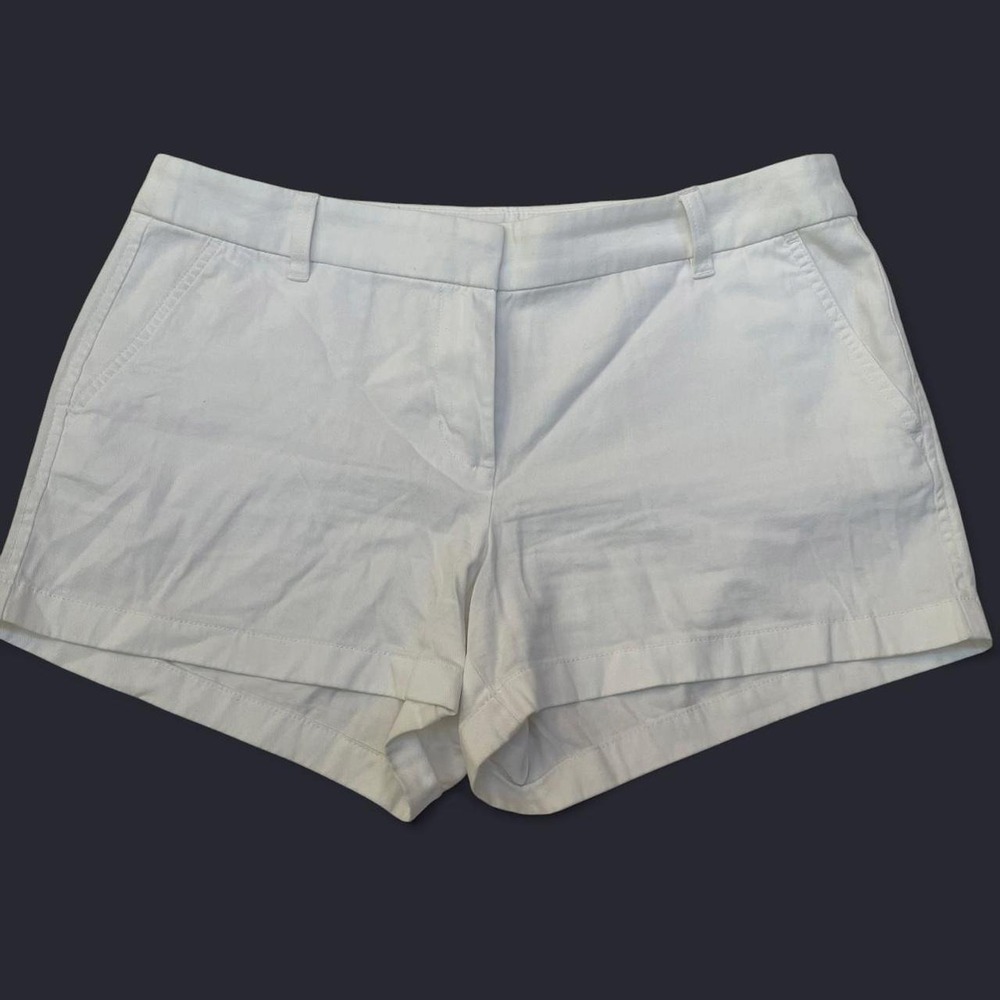j crew white shorts size 12
